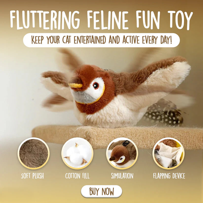 Chirping Cat Bird Toy