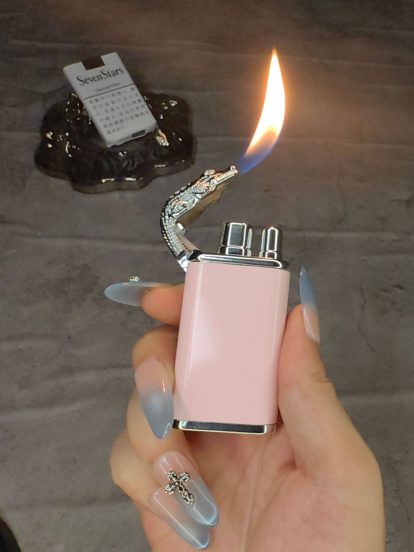 Handcrafted Metal Dual Flame Torch Lighter