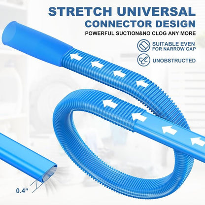 💥LAST DAY SALE 49% OFF💥 2 Pieces Dryer Vent Cleaner Kit, Dryer Lint Brush and Vacuum Hose Attachment with Universal Connector, Quickly Lint Remover