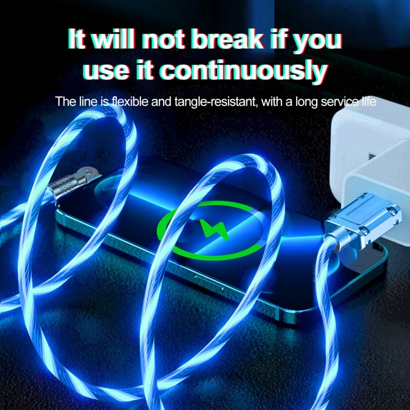 ⚡540° Rotating Streamer Data Cable