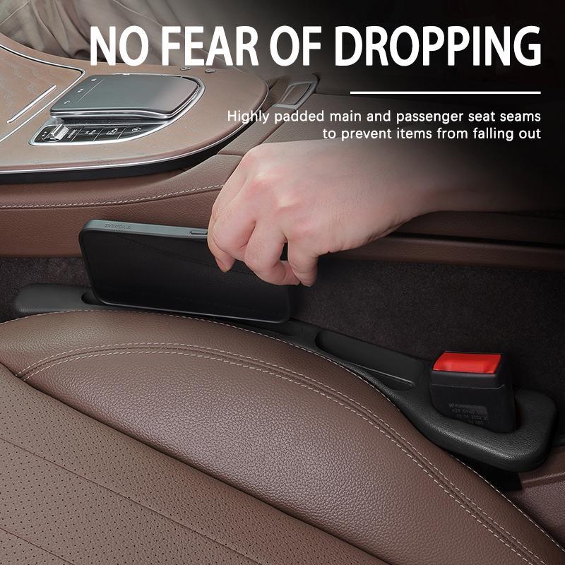 🚗Seat-Gap Filler, Anti-leak Seat-Gap Storage Holder, Universal Car Interior Accessories for Stowing & Tidying