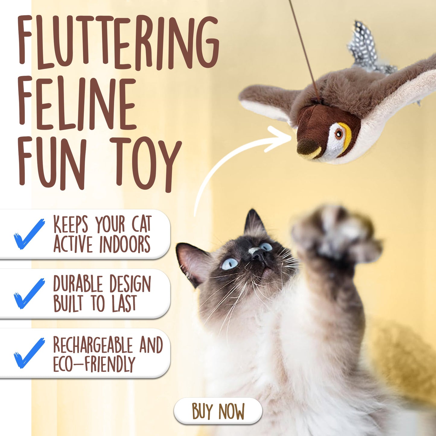 Chirping Cat Bird Toy