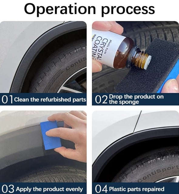 🔥Last Day 49% OFF🔥Crystal Coating Refurbish Agent With Sponge🚗(BUY 2 GET 1 FREE)