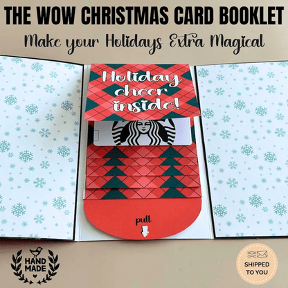 🏆Flash Sale⚡ 50K+ SOLD! Almost Gone-🎅Handmade Christmas gift card booklet