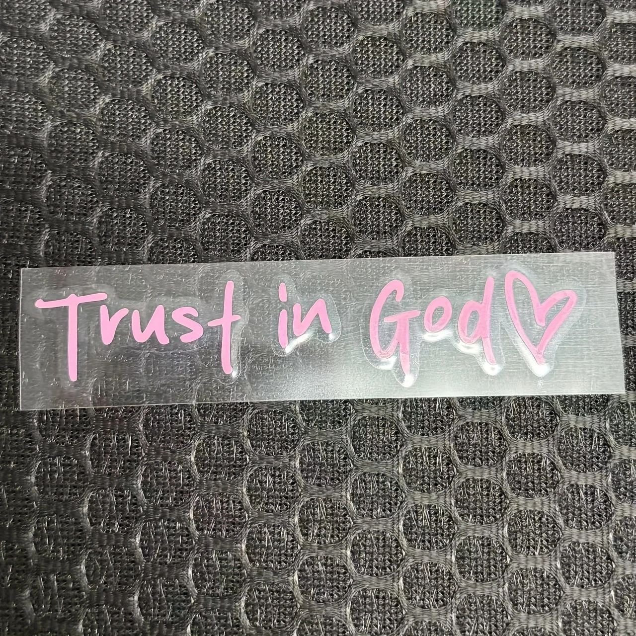 🎁Last Day 49% OFF🎉2PCS Trust in God Car Rearview Mirror Sticker, Ideal Christian Gift