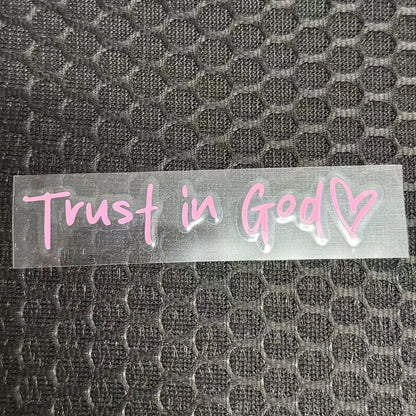 🎁Last Day 49% OFF🎉2PCS Trust in God Car Rearview Mirror Sticker, Ideal Christian Gift