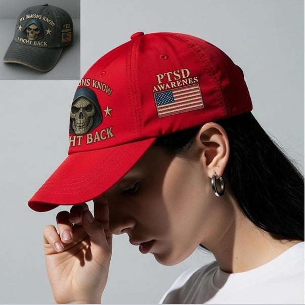 🔥Last Day 49% OFF - PTSD Awareness Hat – I Fight Back, Every Day