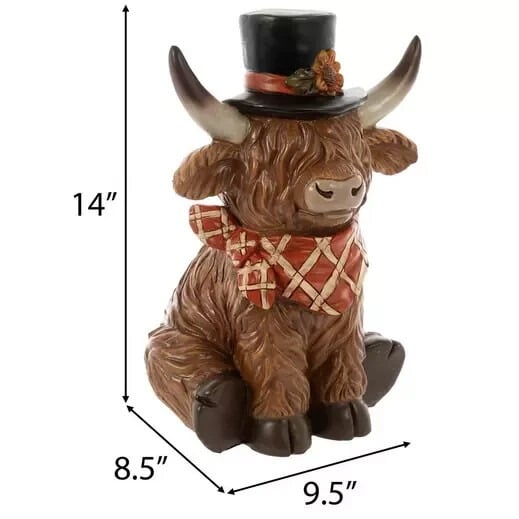 🔥LAST DAY 49% OFF - 2025 Thanksgiving Highland Cow Set D01