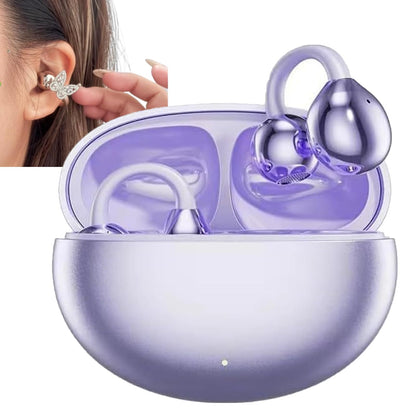🔥Last Day 49%Off-Crystal Butterfly Wireless Clip-On Earphones – Glam Meets Tech