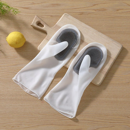 Household magic brush dishwashing gloves