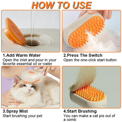 Last Day Promotion 49% OFF✨- 🔥Pet Steam Brush