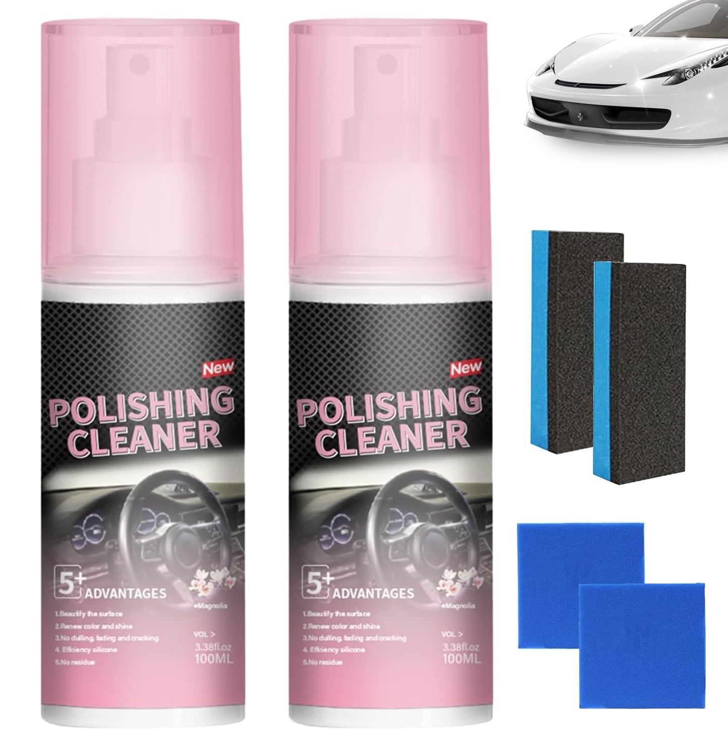 Timeno 2025 New Polishing Cleaner Car Interior