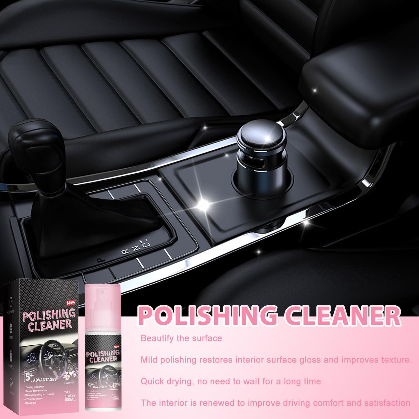 Timeno 2025 New Polishing Cleaner Car Interior