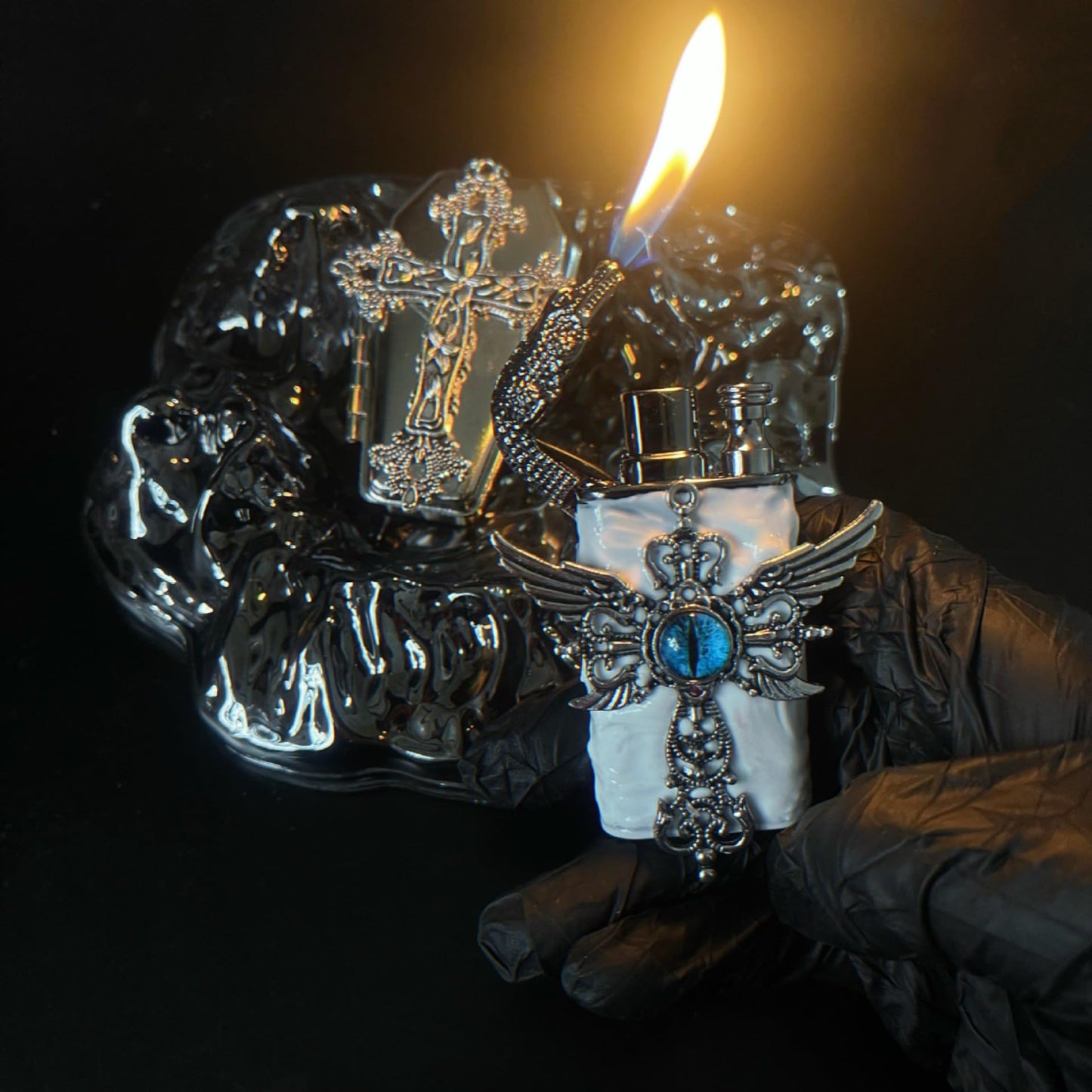 Handcrafted Metal Dual Flame Torch Lighter