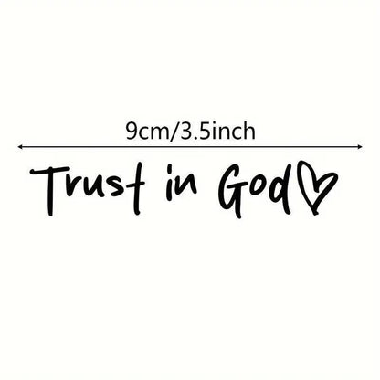🎁Last Day 49% OFF🎉2PCS Trust in God Car Rearview Mirror Sticker, Ideal Christian Gift
