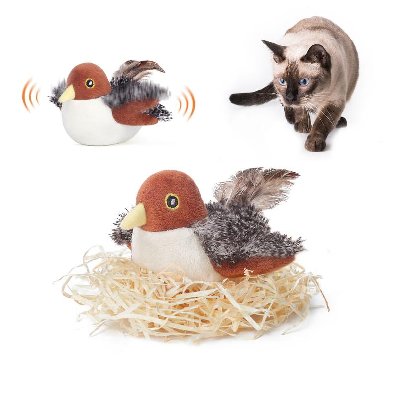 Chirping Cat Bird Toy
