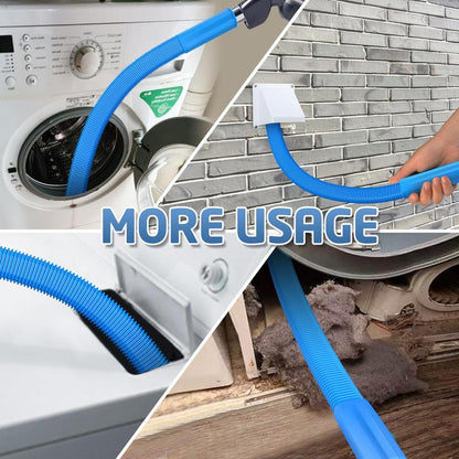 💥LAST DAY SALE 49% OFF💥 2 Pieces Dryer Vent Cleaner Kit, Dryer Lint Brush and Vacuum Hose Attachment with Universal Connector, Quickly Lint Remover