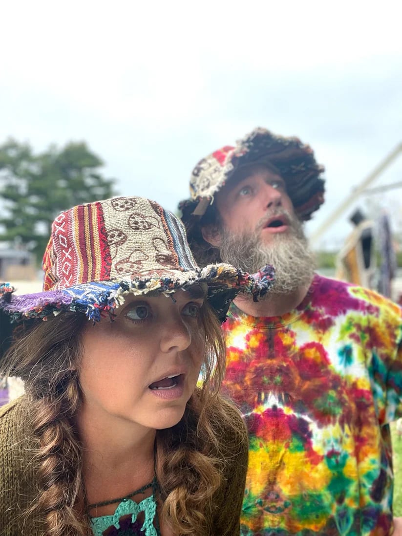 🔥Last Day 55% OFF - 🍄Patchwork Multicolored Mushroom Hemp Hat with Hidden Pocket Fedorahats🎩