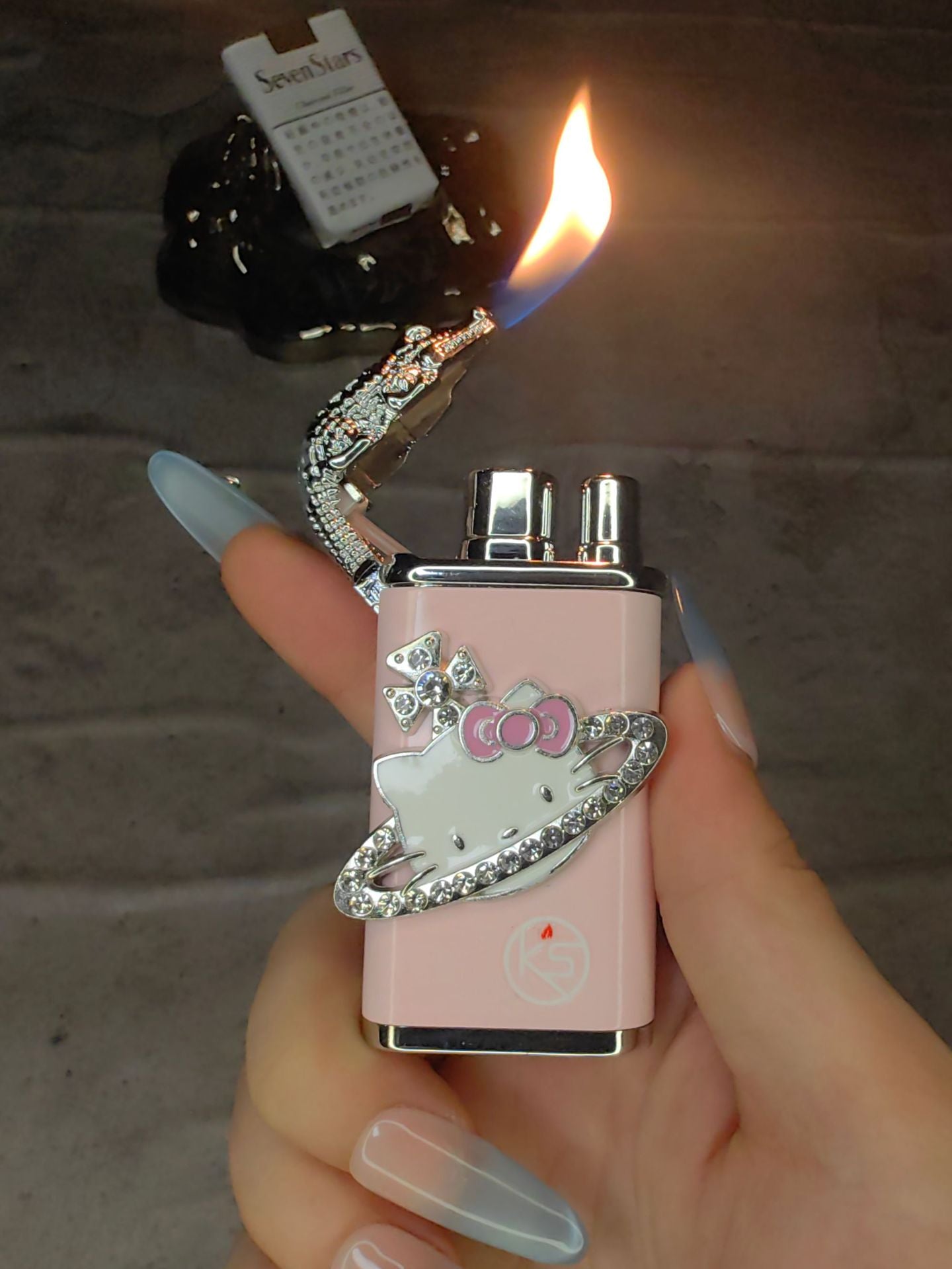 Handcrafted Metal Dual Flame Torch Lighter
