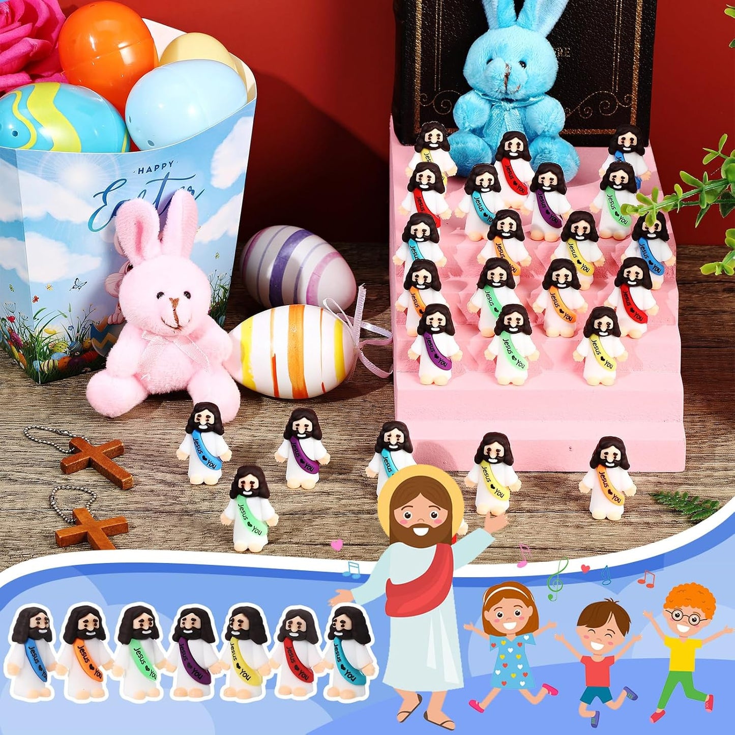 🔥Spread the Love of Jesus🔥 Original Design Mini Jesus Figures✝️ - Jesus Loves You💖