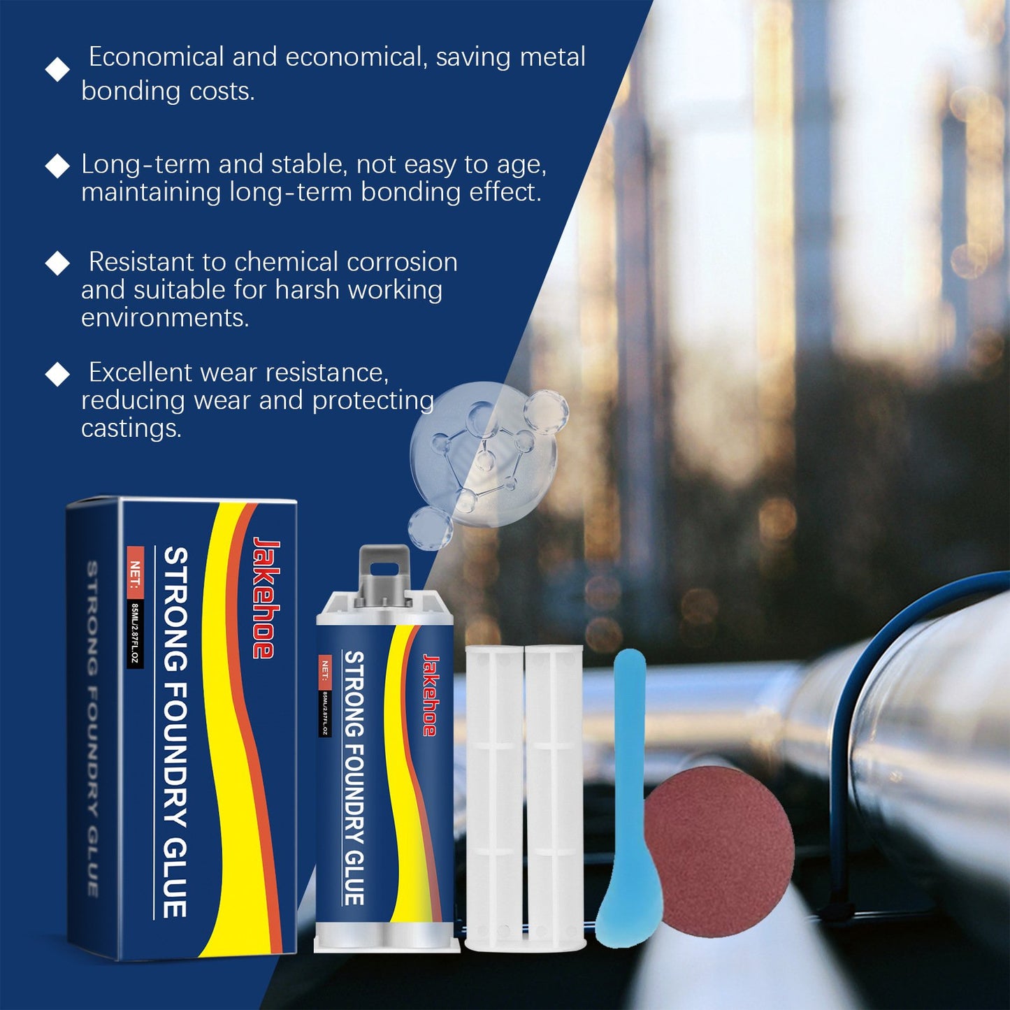 🔥LAST DAY 49% OFF - Casting Repair Glue✨(Industrial-Strength, Non-Toxic, Quick-Set Bonding for Metal & More)