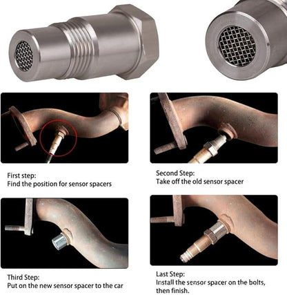 🔧 Oxygen Sensor Spacer Adapter M18x1.5 – Auto Sensor Repair Tool & Sensor Extender🚗⚙️