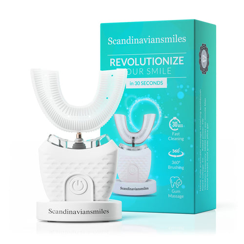 🔥LAST DAY 50% OFF 🔥 Automatic Toothbrush U Shaped Whole Mouth 360° Cleaning Teeth Whitening Hands Free Rechargeable