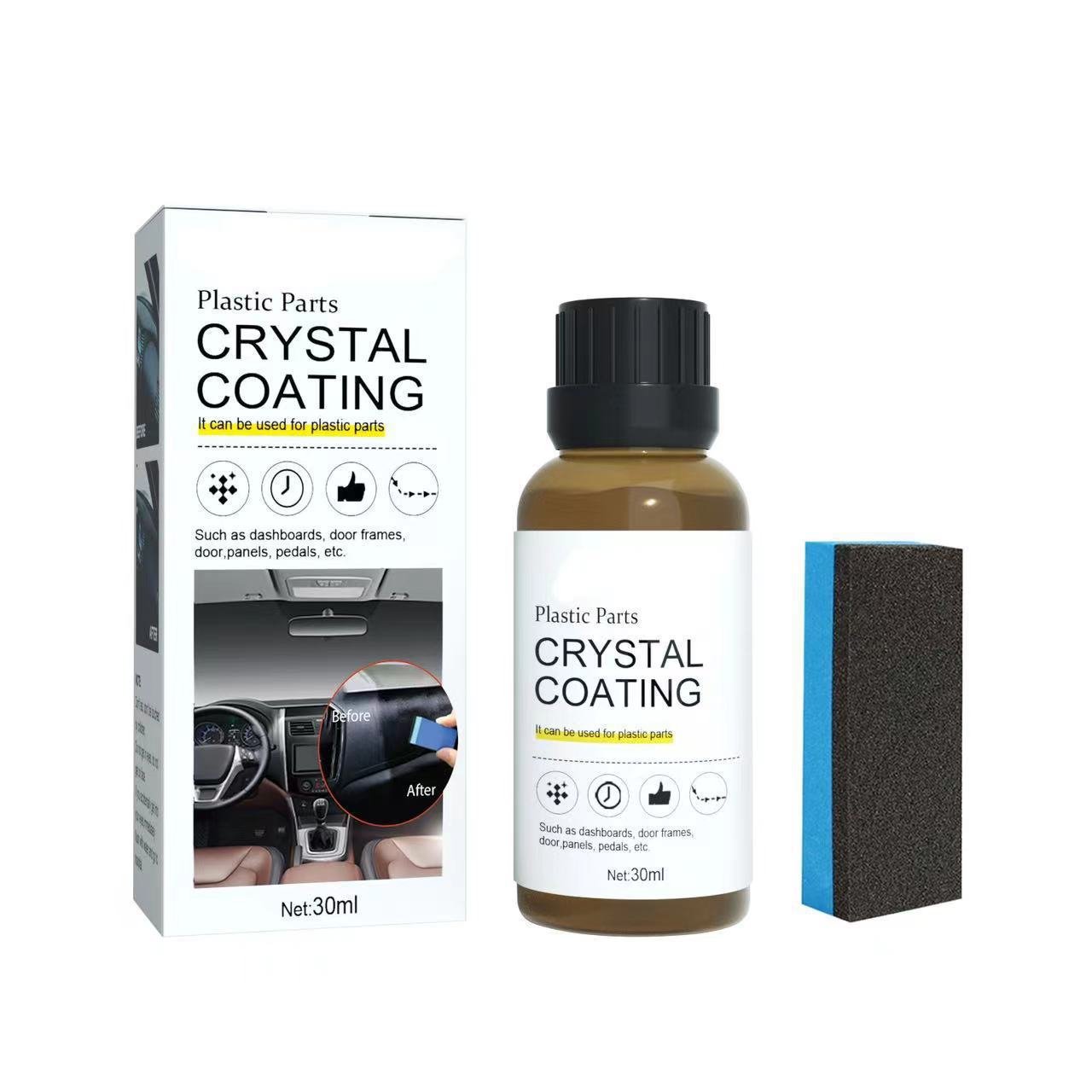 🔥Last Day 49% OFF🔥Crystal Coating Refurbish Agent With Sponge🚗(BUY 2 GET 1 FREE)