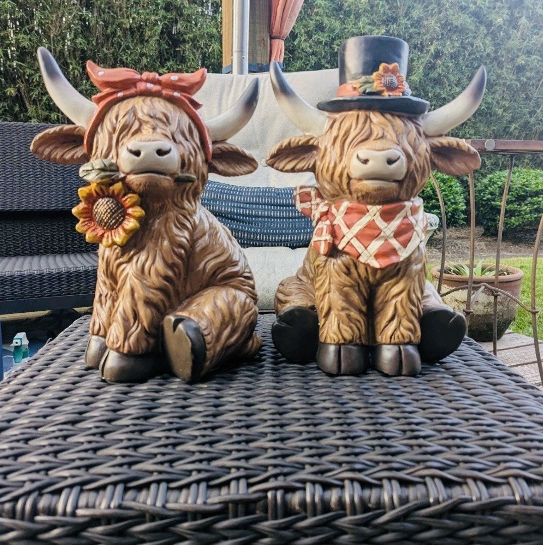 🔥LAST DAY 49% OFF - 2025 Thanksgiving Highland Cow Set D01