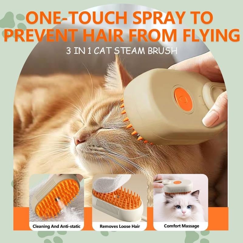 Last Day Promotion 49% OFF✨- 🔥Pet Steam Brush
