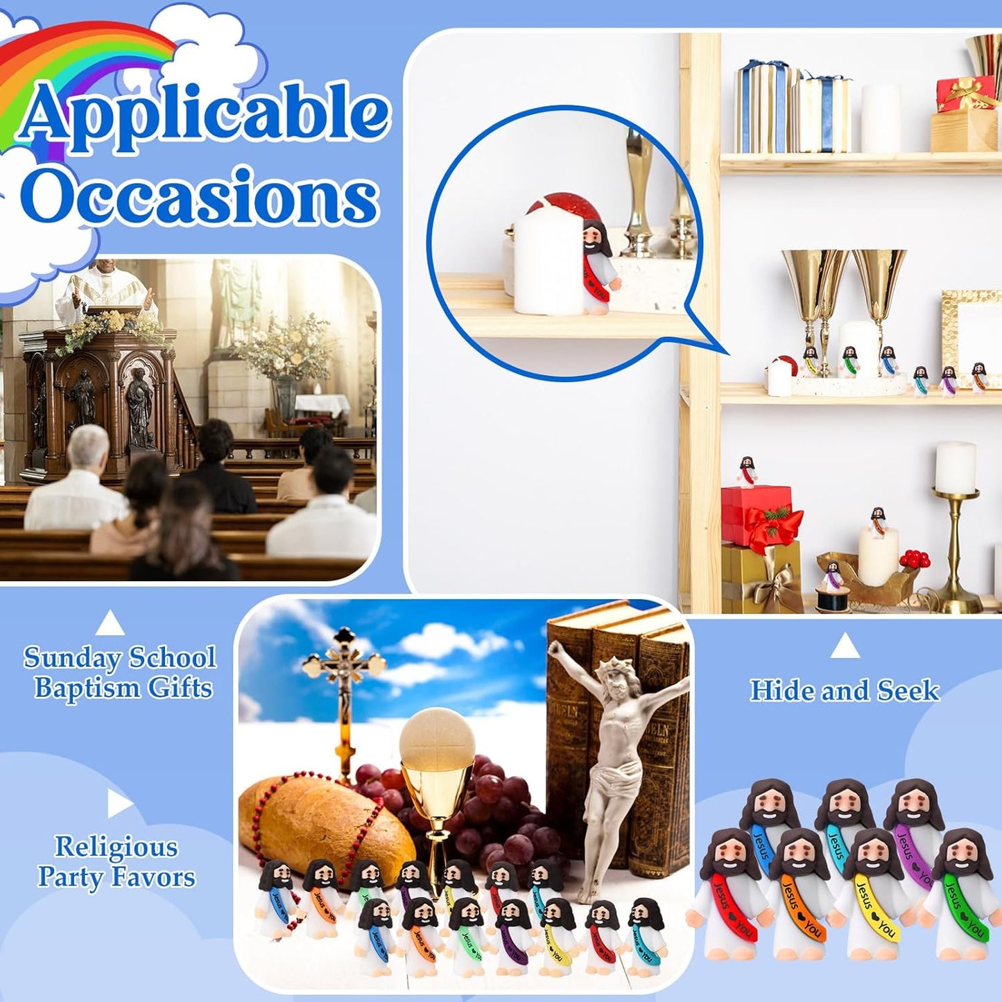 🔥Spread the Love of Jesus🔥 Original Design Mini Jesus Figures✝️ - Jesus Loves You💖