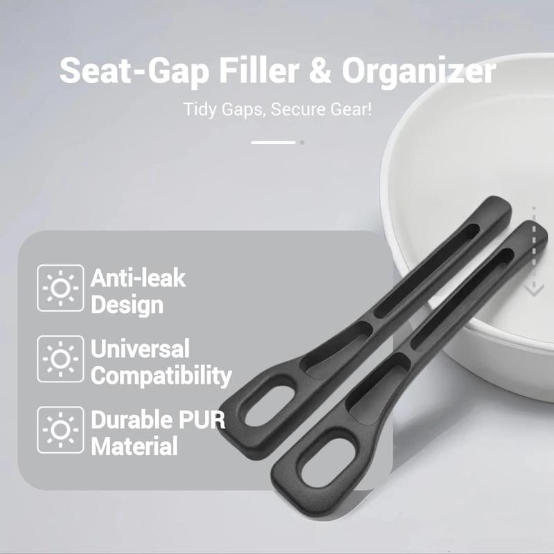 🚗Seat-Gap Filler, Anti-leak Seat-Gap Storage Holder, Universal Car Interior Accessories for Stowing & Tidying