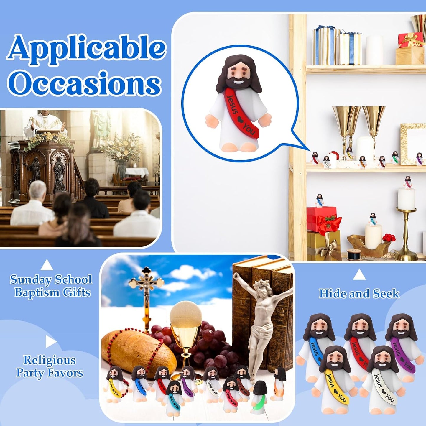 🔥Spread the Love of Jesus🔥 Original Design Mini Jesus Figures✝️ - Jesus Loves You💖