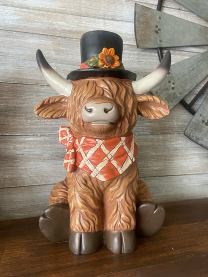 🔥LAST DAY 49% OFF - 2025 Thanksgiving Highland Cow Set D01